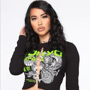 NEW Fashion Nova Through the hoops Long sleeve